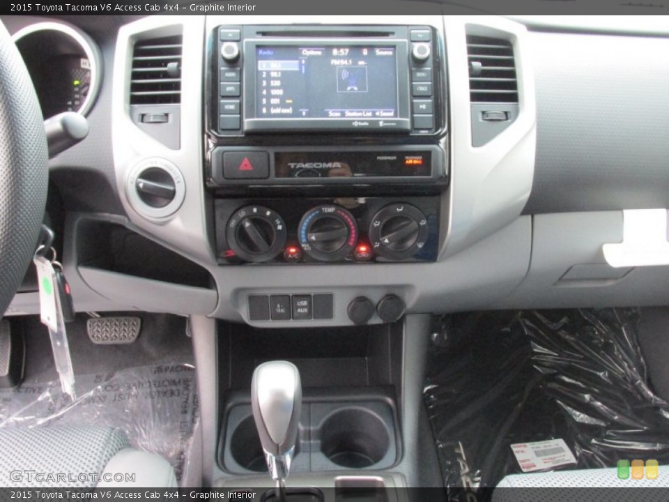 Graphite Interior Controls for the 2015 Toyota Tacoma V6 Access Cab 4x4 #101577982