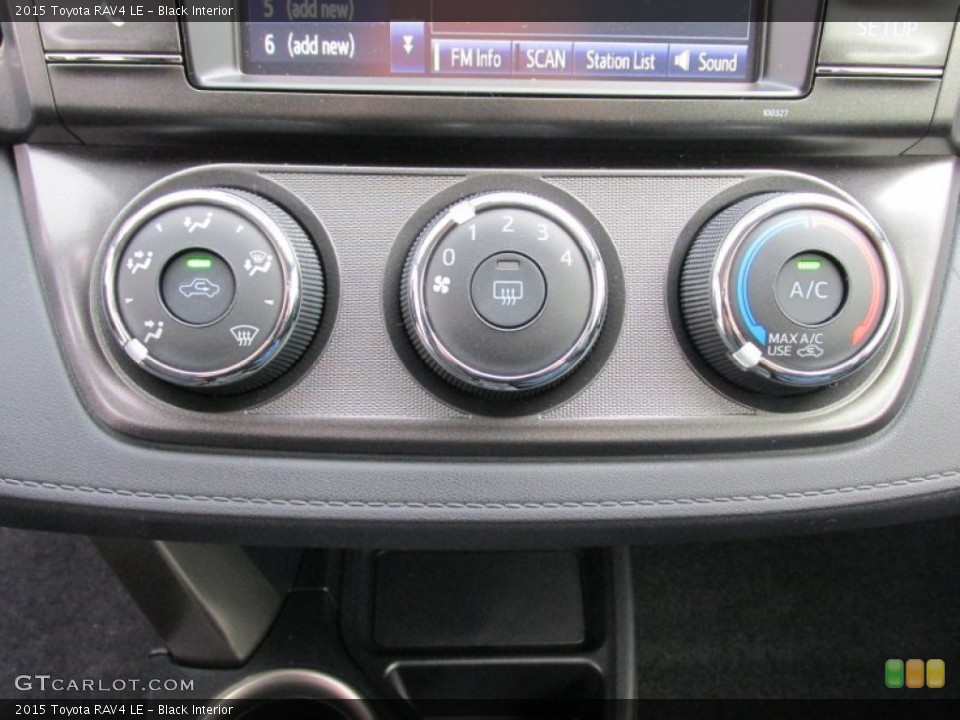 Black Interior Controls for the 2015 Toyota RAV4 LE #101579741