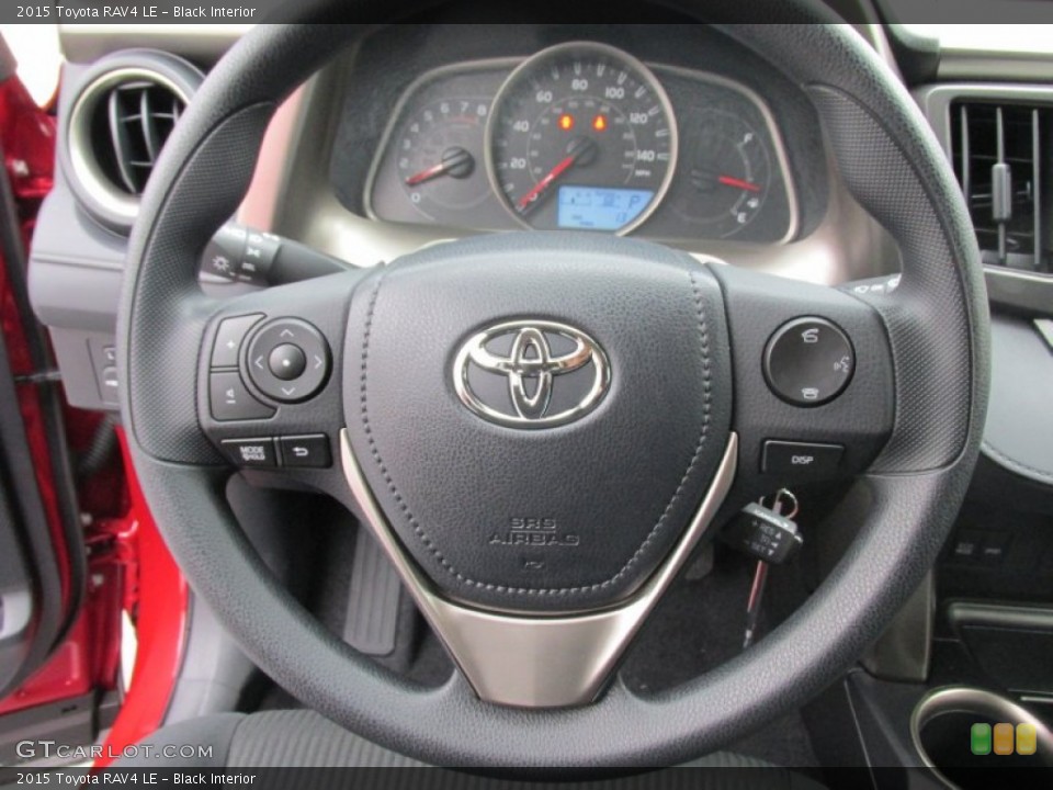 Black Interior Steering Wheel for the 2015 Toyota RAV4 LE #101579788