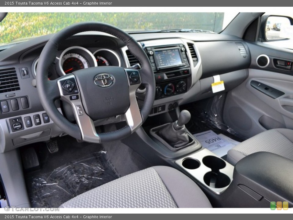 Graphite Interior Prime Interior for the 2015 Toyota Tacoma V6 Access Cab 4x4 #101583818