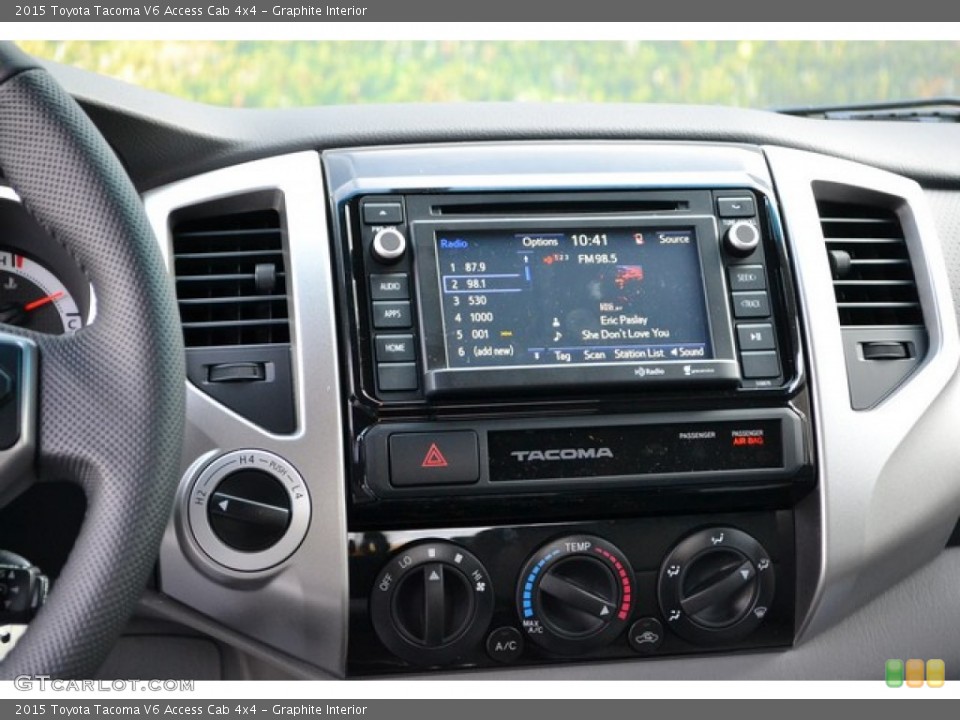 Graphite Interior Controls for the 2015 Toyota Tacoma V6 Access Cab 4x4 #101583827