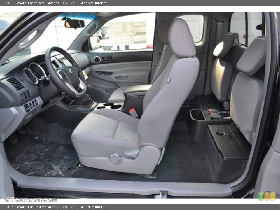 Graphite Interior Photo for the 2015 Toyota Tacoma V6 Access Cab 4x4 #101583848