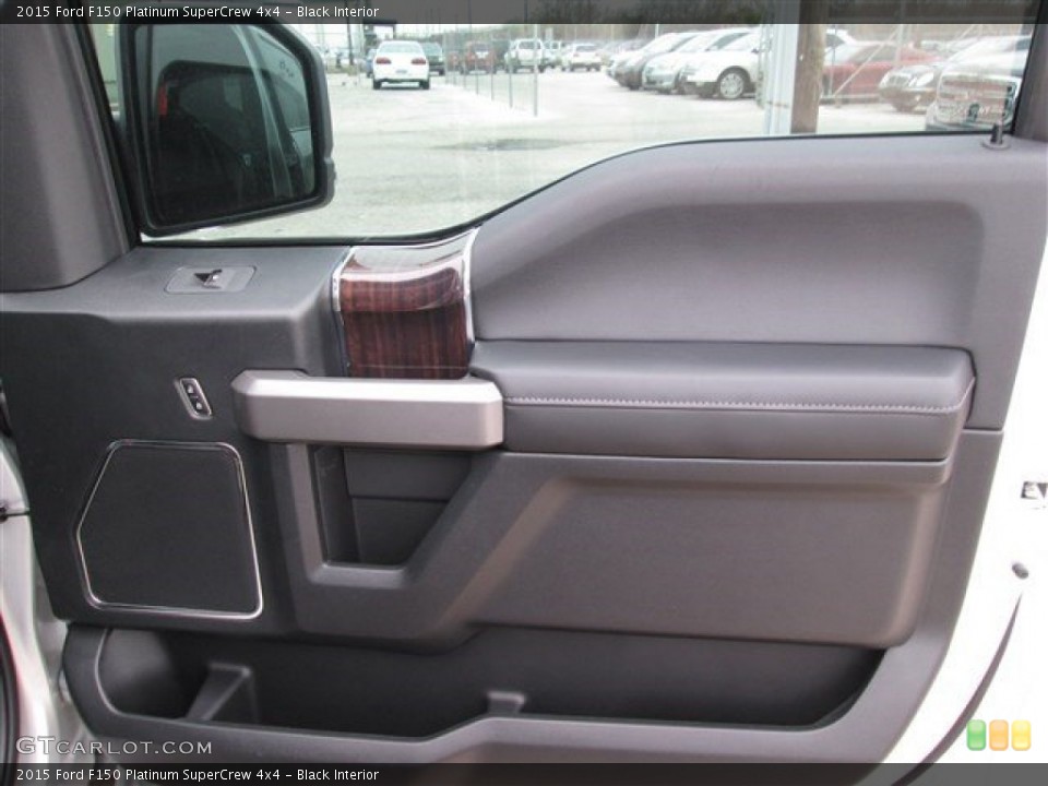 Black Interior Door Panel for the 2015 Ford F150 Platinum SuperCrew 4x4 #101593016