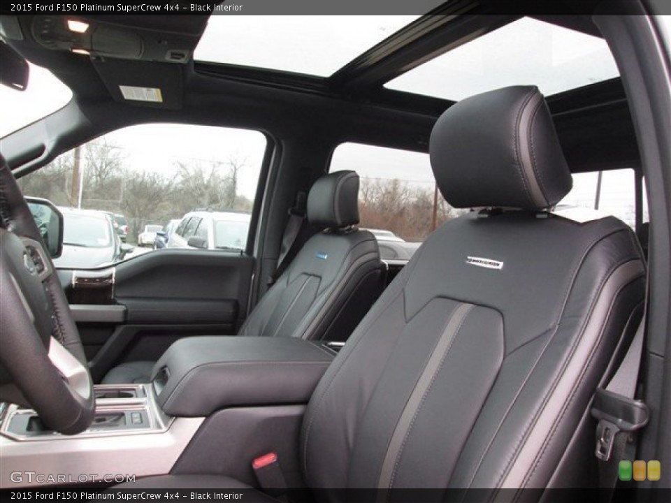 Black Interior Photo for the 2015 Ford F150 Platinum SuperCrew 4x4 #101593122