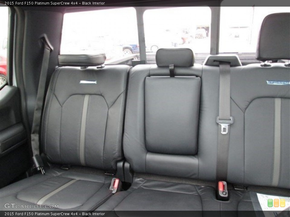 Black Interior Rear Seat for the 2015 Ford F150 Platinum SuperCrew 4x4 #101593406