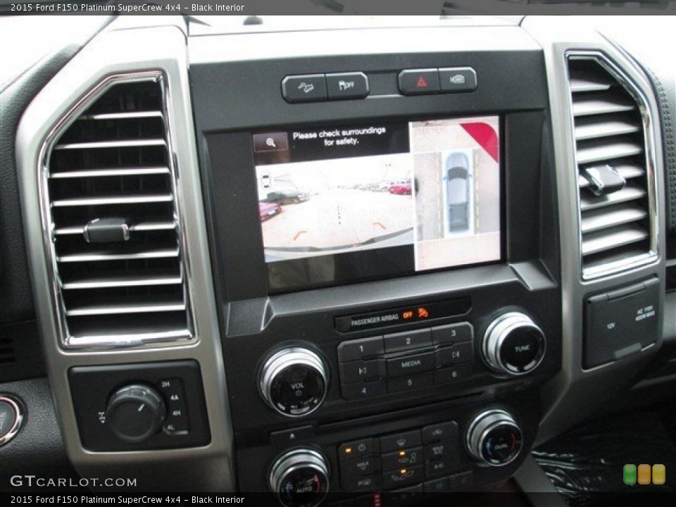 Black Interior Controls for the 2015 Ford F150 Platinum SuperCrew 4x4 #101593457