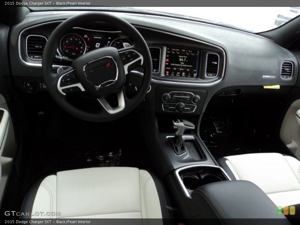 Black/Pearl 2015 Dodge Charger Interiors