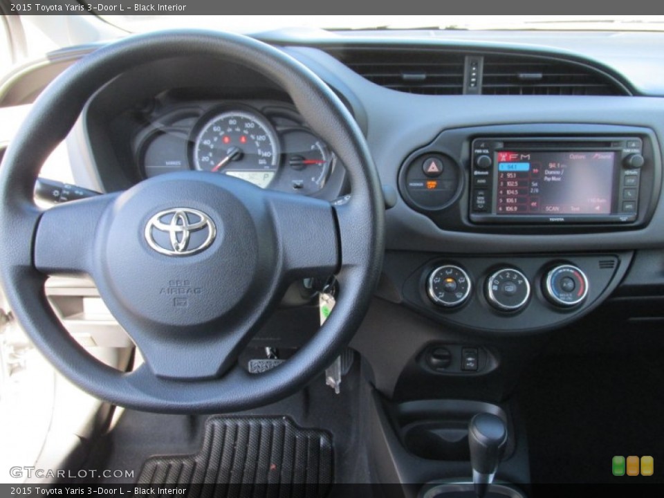 Black Interior Dashboard for the 2015 Toyota Yaris 3-Door L #101595191
