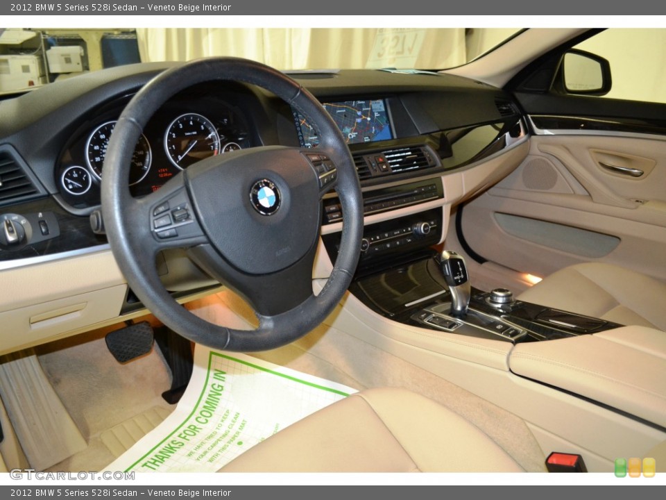 Veneto Beige Interior Photo for the 2012 BMW 5 Series 528i Sedan #101606729