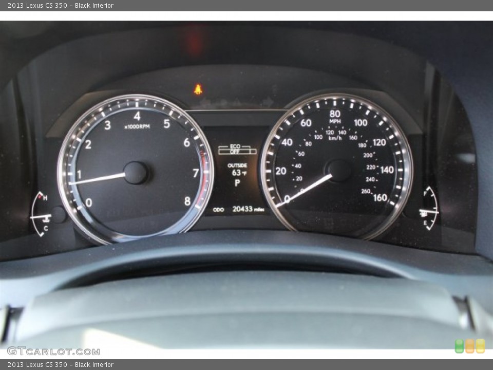 Black Interior Gauges for the 2013 Lexus GS 350 #101606909