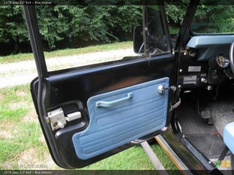 Blue Interior Door Panel for the 1978 Jeep CJ7 4x4 #101609037
