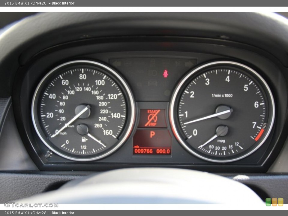 Black Interior Gauges for the 2015 BMW X1 xDrive28i #101616828