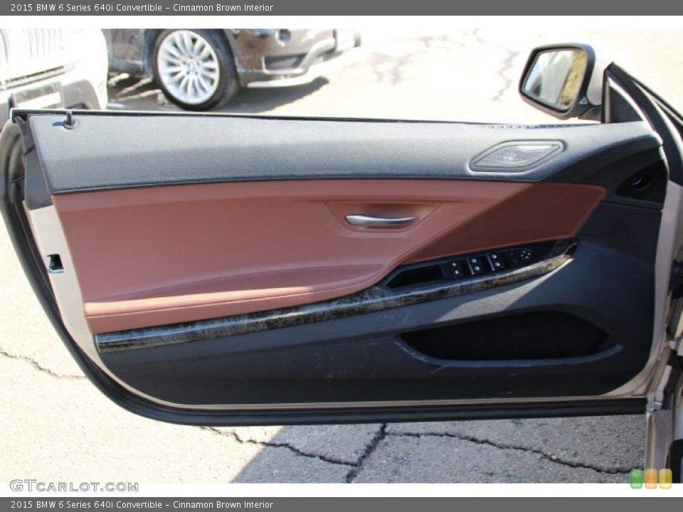 Cinnamon Brown Interior Door Panel for the 2015 BMW 6 Series 640i Convertible #101618632