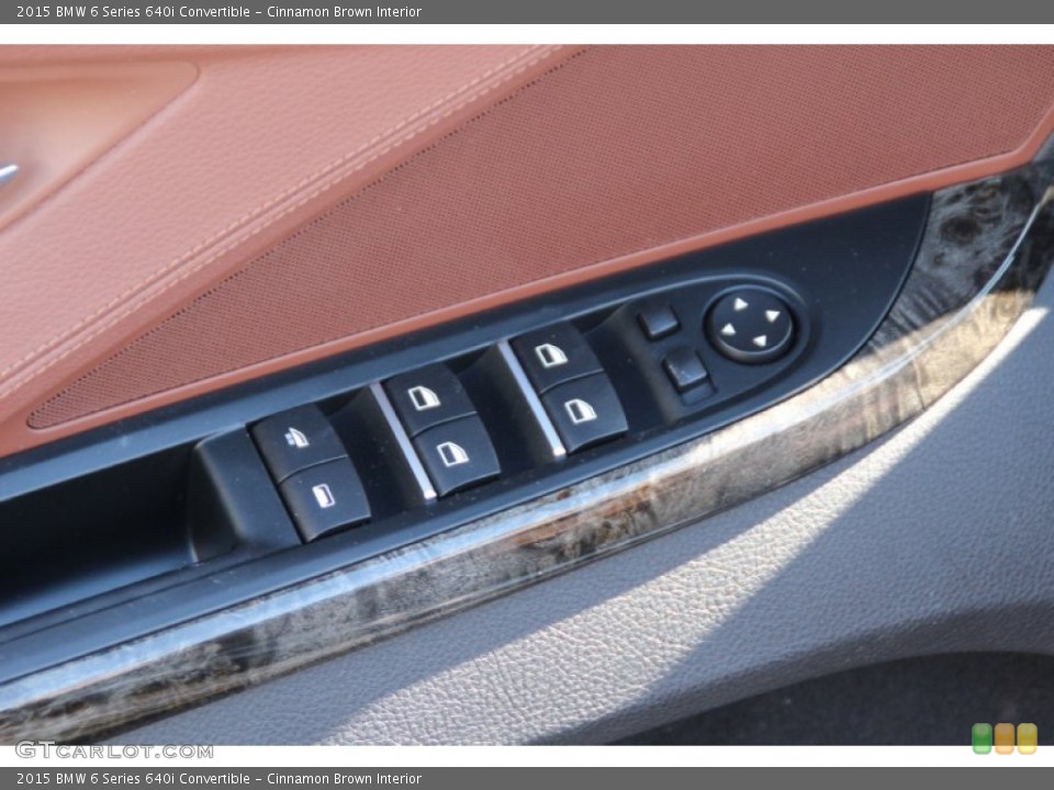 Cinnamon Brown Interior Controls for the 2015 BMW 6 Series 640i Convertible #101618652