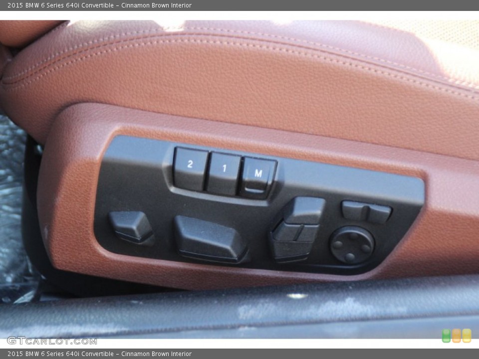 Cinnamon Brown Interior Controls for the 2015 BMW 6 Series 640i Convertible #101618734