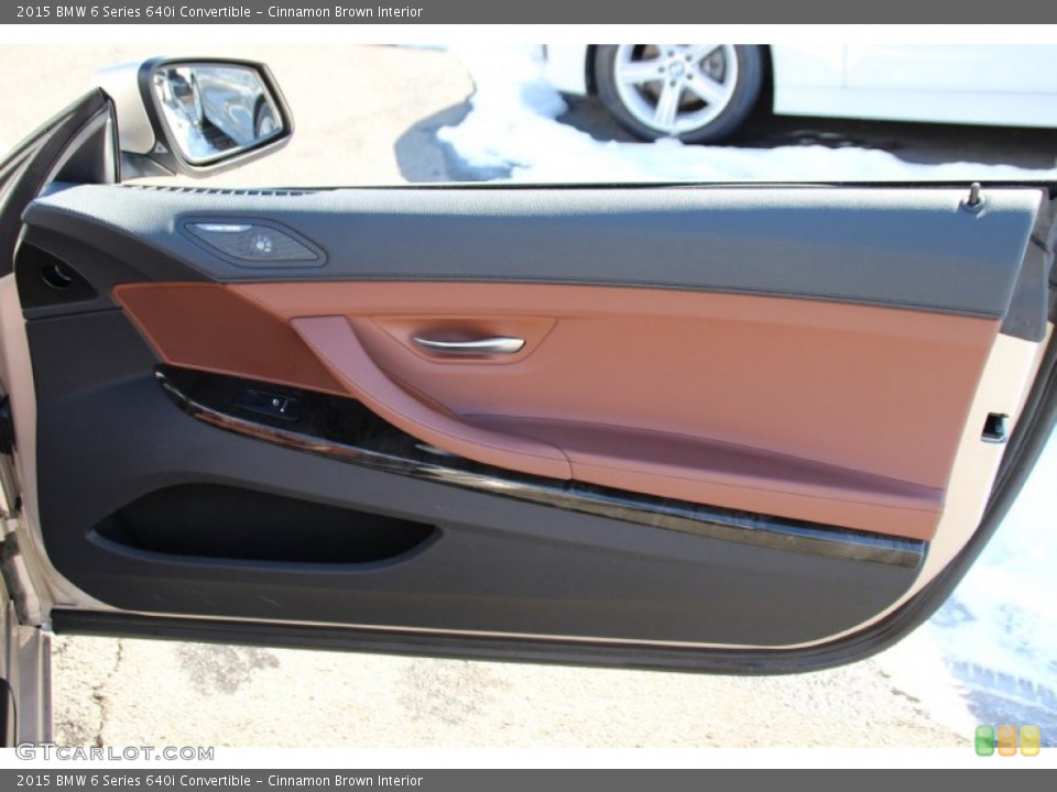 Cinnamon Brown Interior Door Panel for the 2015 BMW 6 Series 640i Convertible #101618978