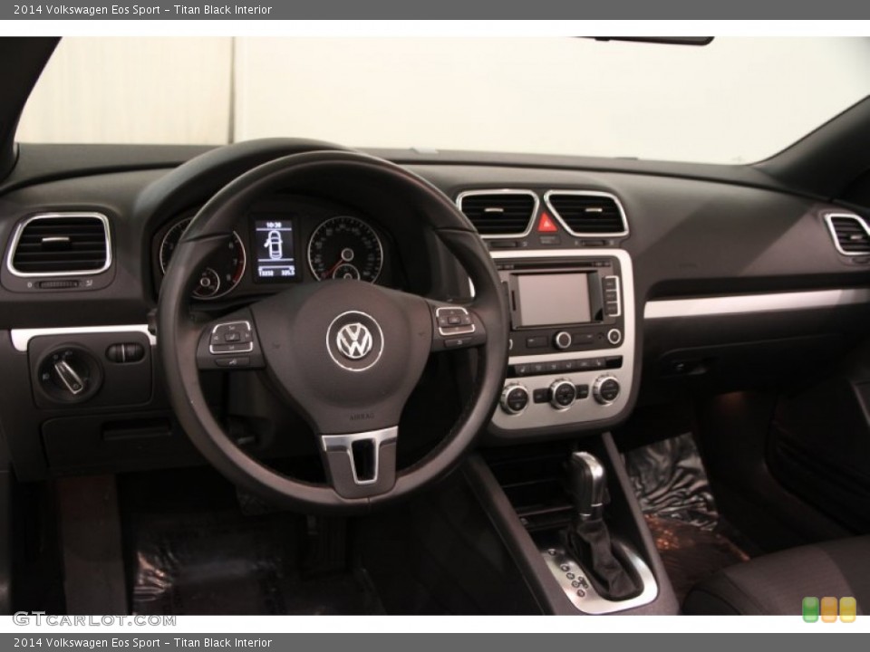 Titan Black Interior Dashboard for the 2014 Volkswagen Eos Sport #101622681