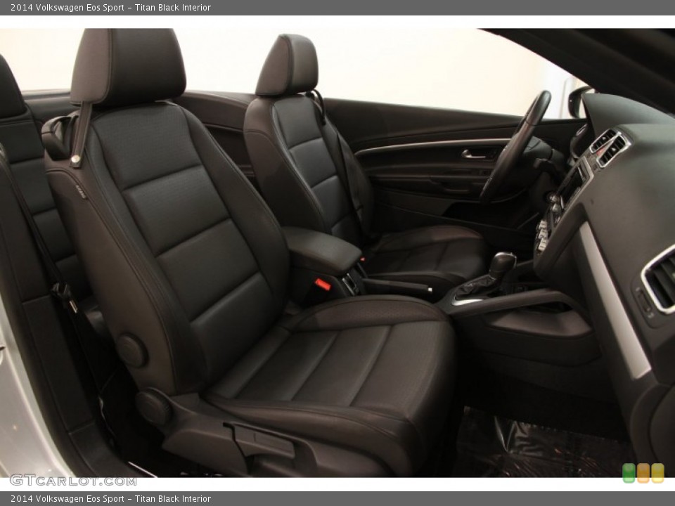Titan Black Interior Front Seat for the 2014 Volkswagen Eos Sport #101622807