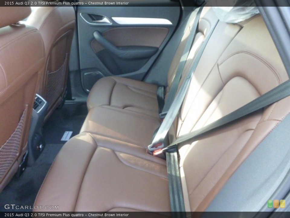 Chestnut Brown Interior Rear Seat for the 2015 Audi Q3 2.0 TFSI Premium Plus quattro #101640626