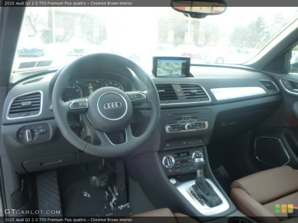 Chestnut Brown Interior Dashboard for the 2015 Audi Q3 2.0 TFSI Premium Plus quattro #101640650