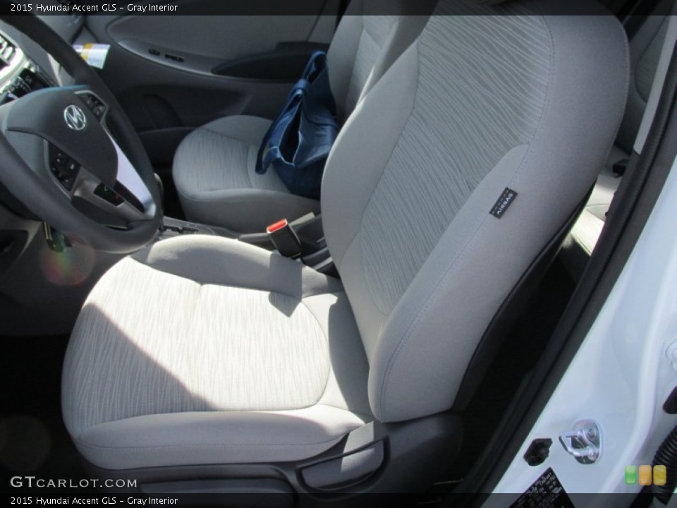 Gray Interior Front Seat for the 2015 Hyundai Accent GLS #101642549