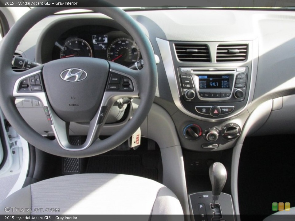 Gray Interior Dashboard for the 2015 Hyundai Accent GLS #101642594