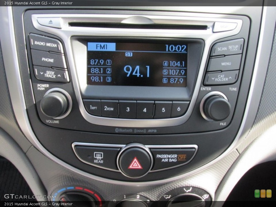 Gray Interior Audio System for the 2015 Hyundai Accent GLS #101642643