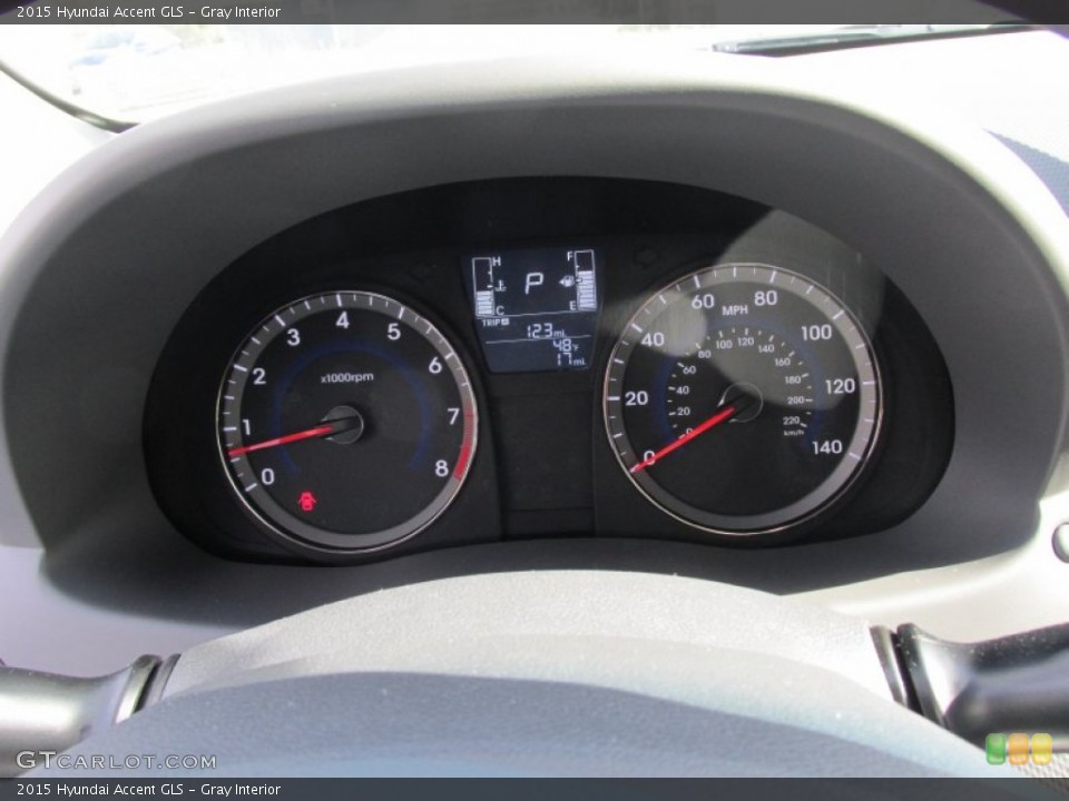 Gray Interior Gauges for the 2015 Hyundai Accent GLS #101642738