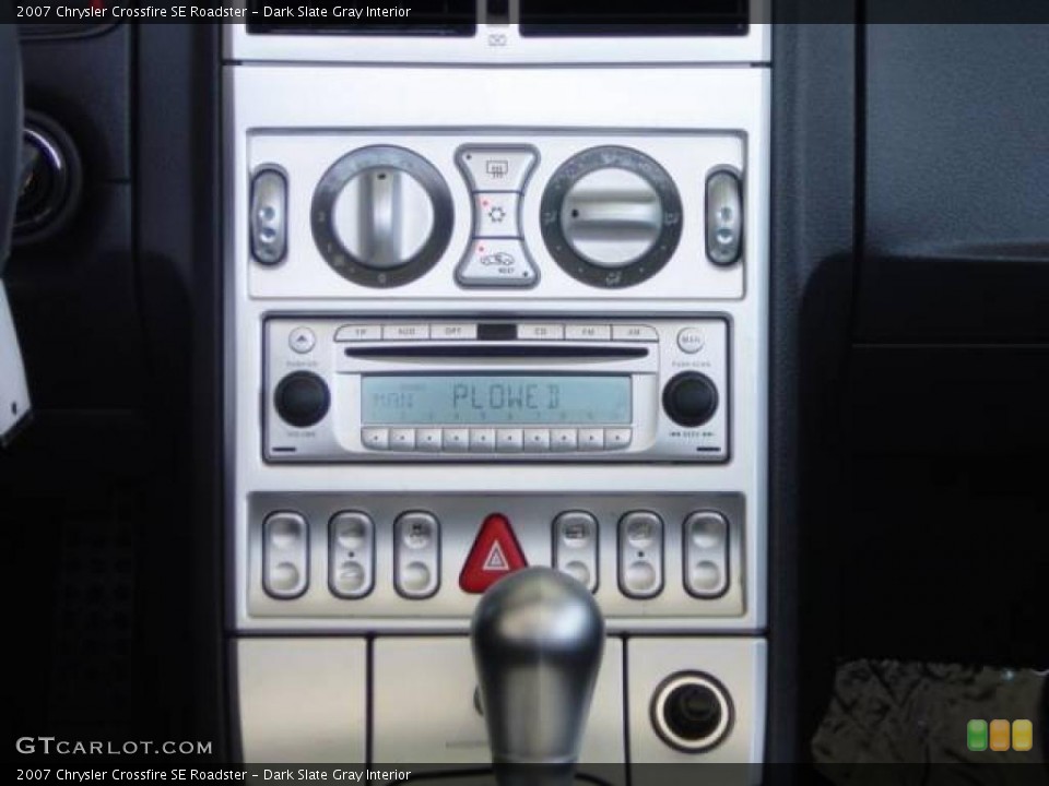 Dark Slate Gray Interior Controls for the 2007 Chrysler Crossfire SE Roadster #10164907