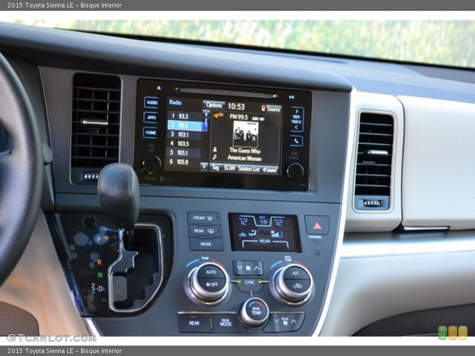 Bisque Interior Controls for the 2015 Toyota Sienna LE #101650187