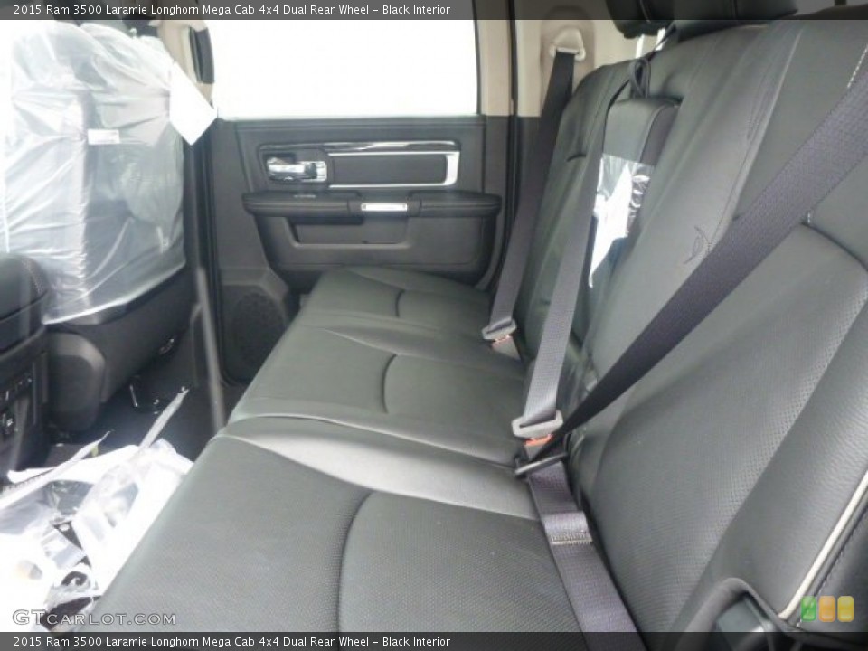 Black Interior Rear Seat for the 2015 Ram 3500 Laramie Longhorn Mega Cab 4x4 Dual Rear Wheel #101650583