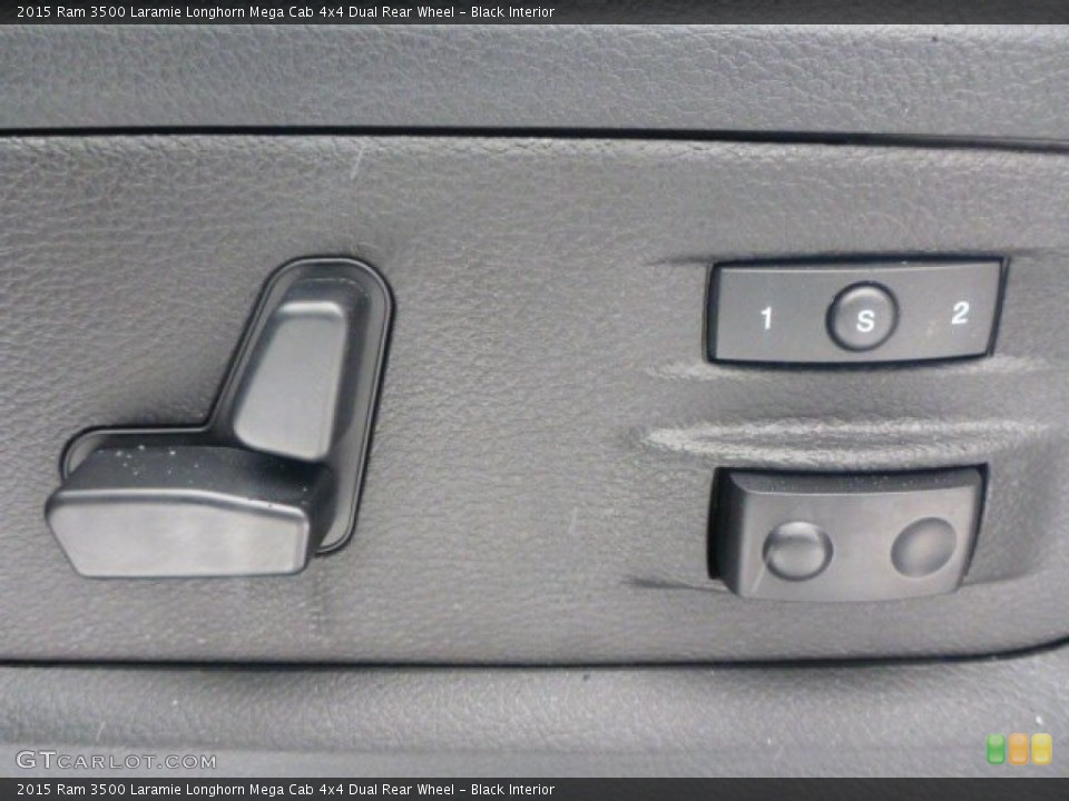Black Interior Controls for the 2015 Ram 3500 Laramie Longhorn Mega Cab 4x4 Dual Rear Wheel #101650640