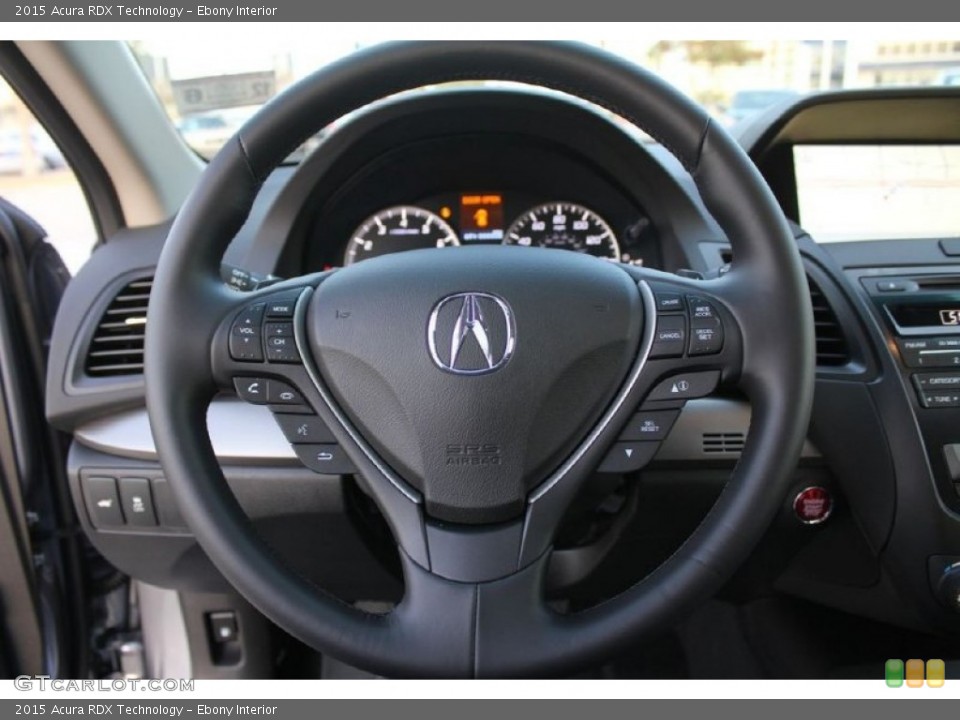 Ebony Interior Steering Wheel for the 2015 Acura RDX Technology #101655634