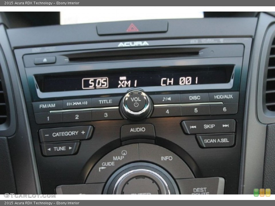 Ebony Interior Controls for the 2015 Acura RDX Technology #101655701