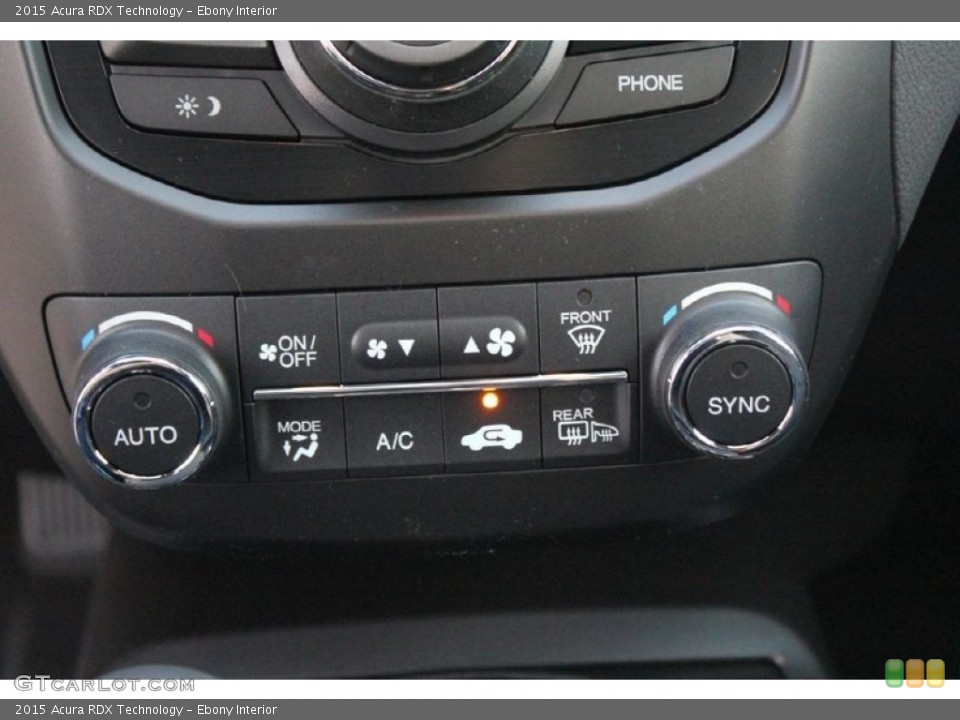 Ebony Interior Controls for the 2015 Acura RDX Technology #101655749