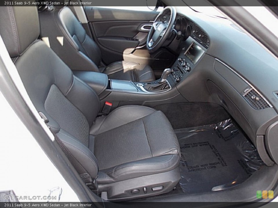 Jet Black Interior Front Seat for the 2011 Saab 9-5 Aero XWD Sedan #101657054