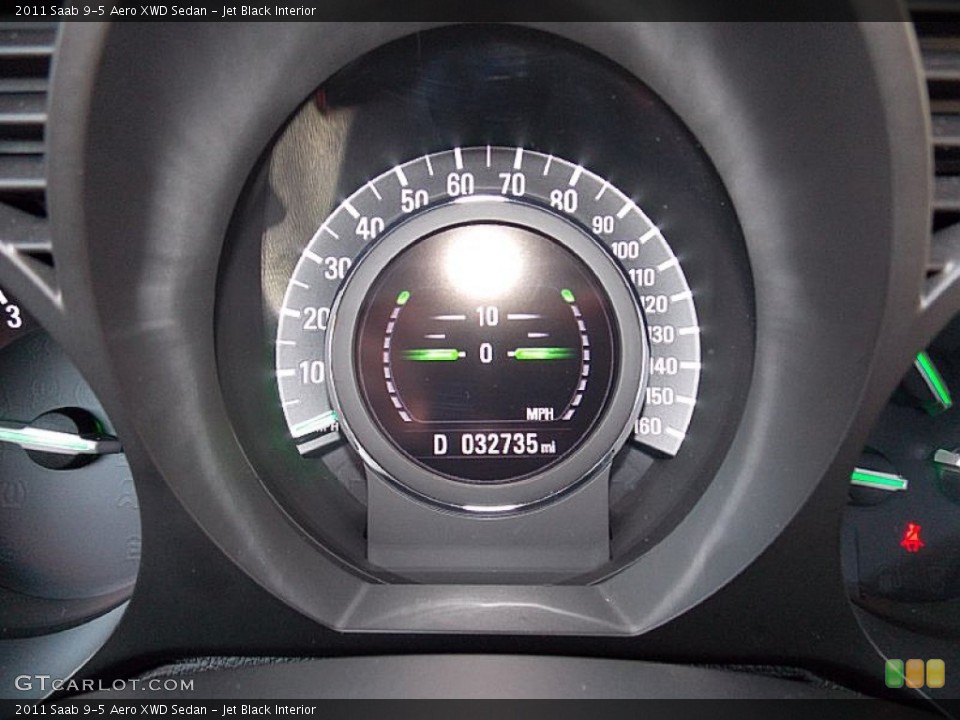Jet Black Interior Gauges for the 2011 Saab 9-5 Aero XWD Sedan #101657312