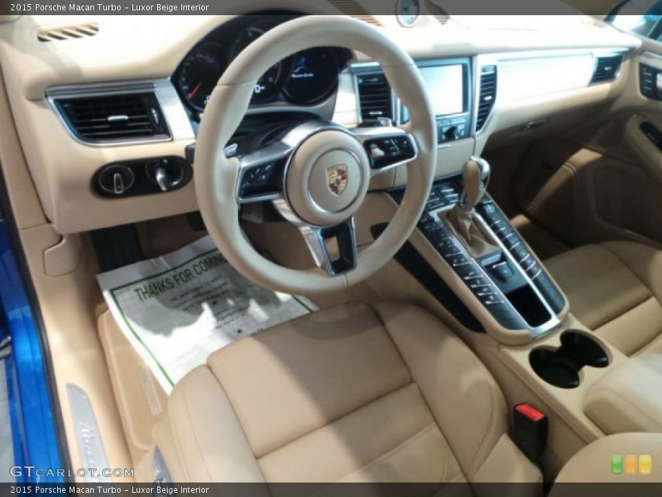 Luxor Beige Interior Photo for the 2015 Porsche Macan Turbo #101658569