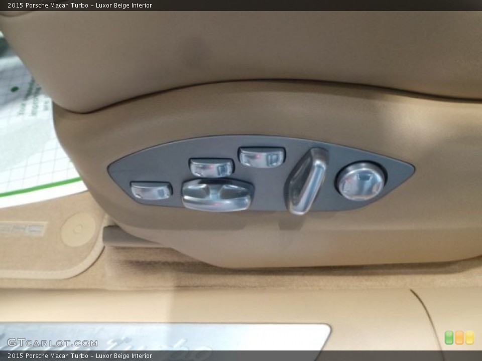 Luxor Beige Interior Controls for the 2015 Porsche Macan Turbo #101658605