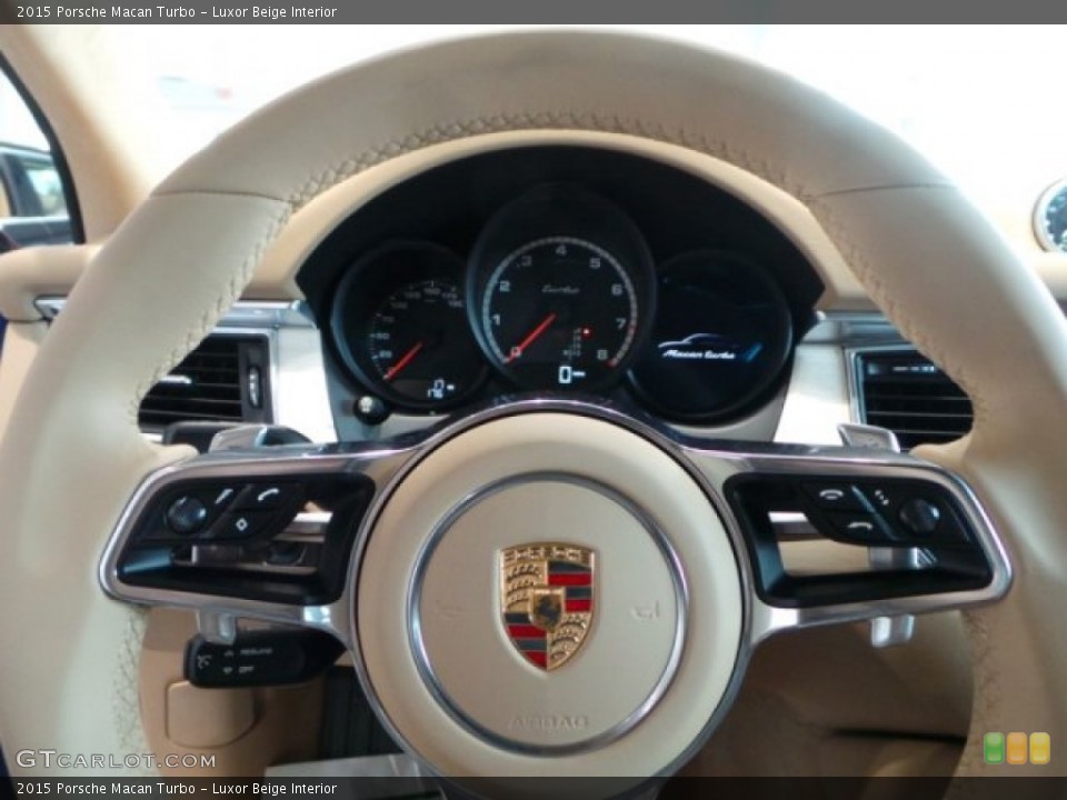 Luxor Beige Interior Steering Wheel for the 2015 Porsche Macan Turbo #101658781