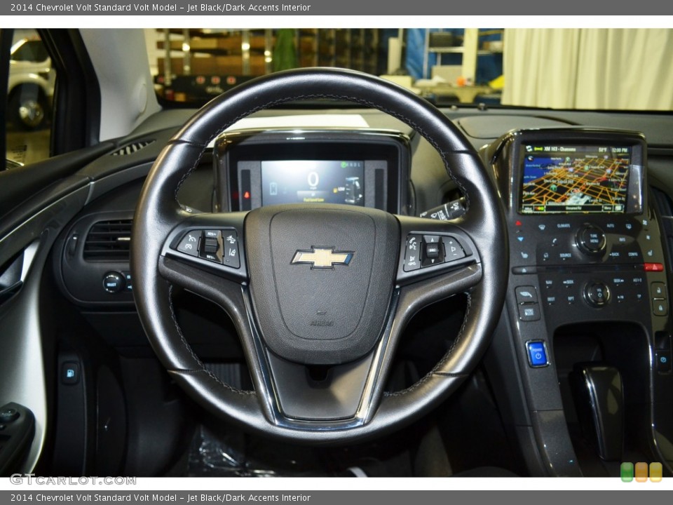 Jet Black/Dark Accents Interior Steering Wheel for the 2014 Chevrolet Volt  #101661542