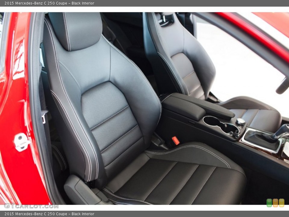 Black Interior Front Seat for the 2015 Mercedes-Benz C 250 Coupe #101665172