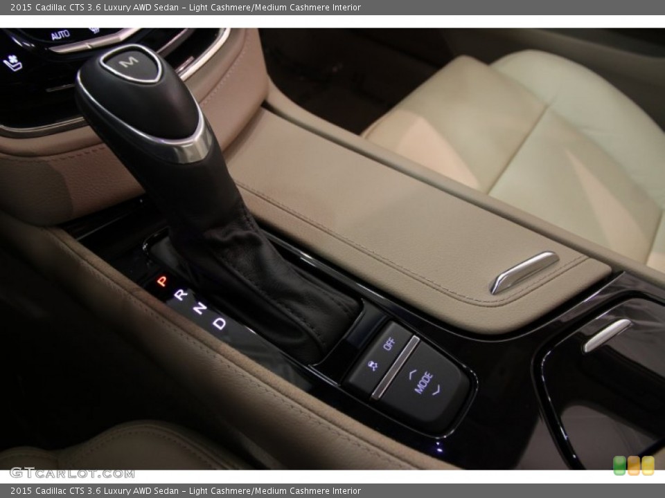 Light Cashmere/Medium Cashmere Interior Transmission for the 2015 Cadillac CTS 3.6 Luxury AWD Sedan #101666931