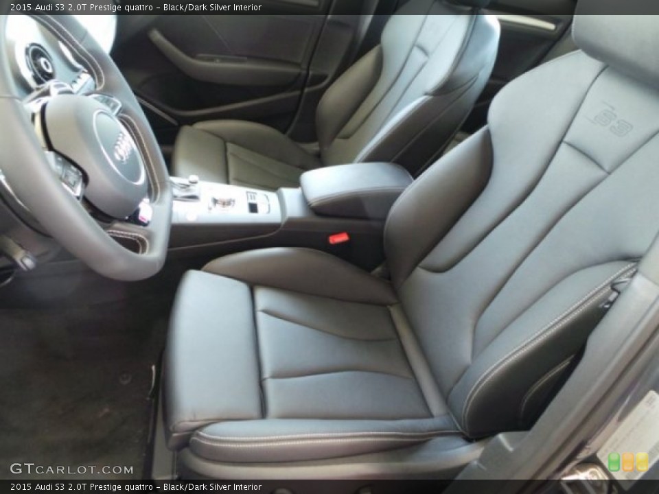 Black/Dark Silver Interior Front Seat for the 2015 Audi S3 2.0T Prestige quattro #101671733