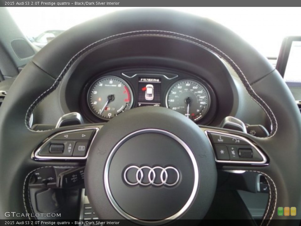 Black/Dark Silver Interior Steering Wheel for the 2015 Audi S3 2.0T Prestige quattro #101671925