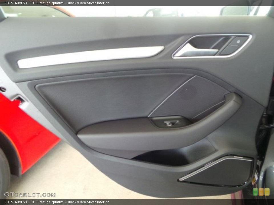 Black/Dark Silver Interior Door Panel for the 2015 Audi S3 2.0T Prestige quattro #101671949