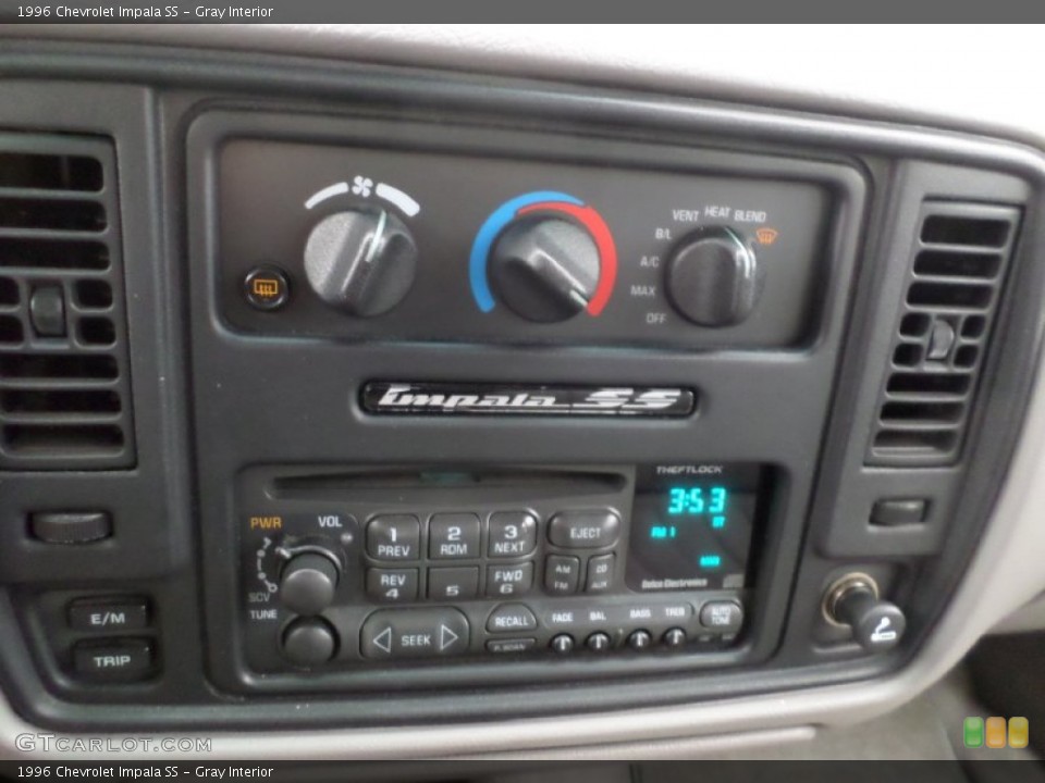 Gray Interior Controls for the 1996 Chevrolet Impala SS #101674430