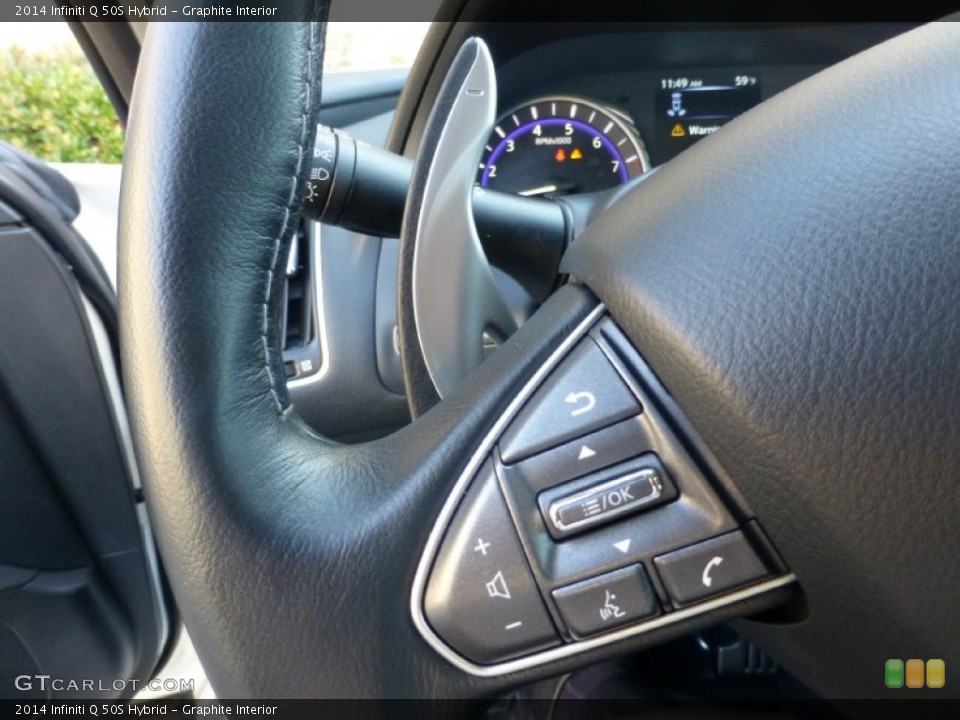 Graphite Interior Controls for the 2014 Infiniti Q 50S Hybrid #101681651