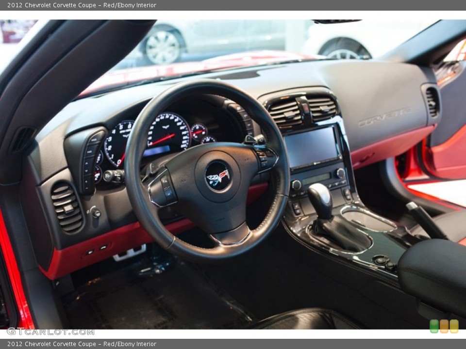 Red/Ebony Interior Dashboard for the 2012 Chevrolet Corvette Coupe #101687138