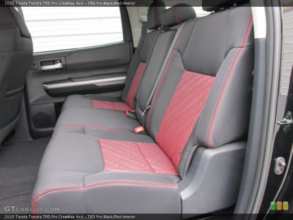 TRD Pro Black/Red Interior Rear Seat for the 2015 Toyota Tundra TRD Pro CrewMax 4x4 #101689208